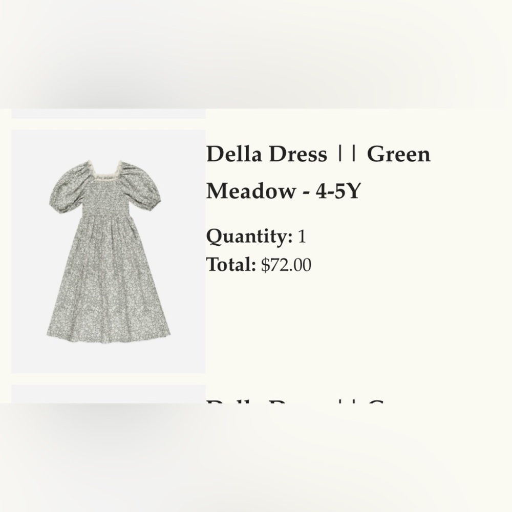 Rylee+Cru Della Dress Green Meadow